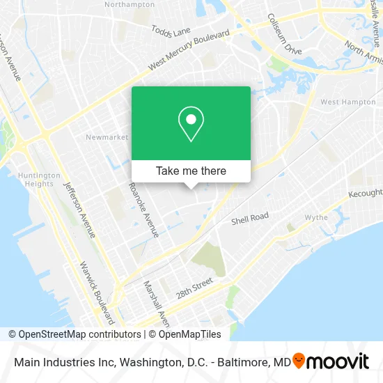Main Industries Inc map