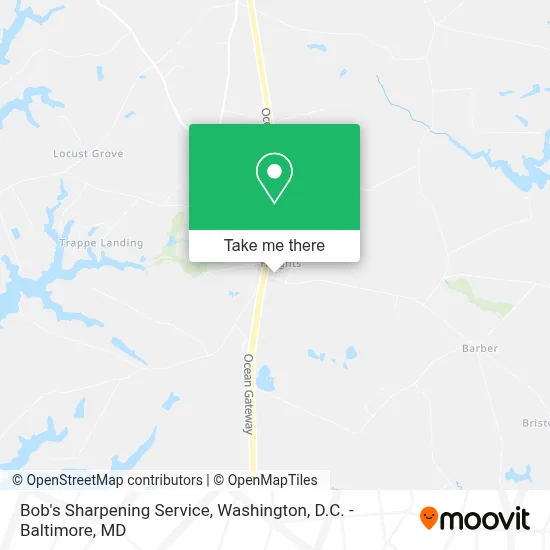 Bob's Sharpening Service map
