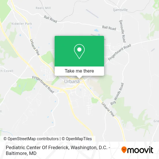 Pediatric Center Of Frederick map
