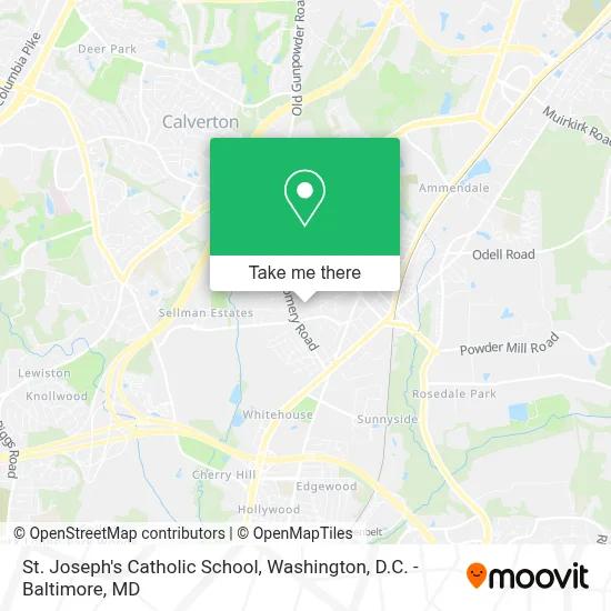 St. Joseph's Catholic School map
