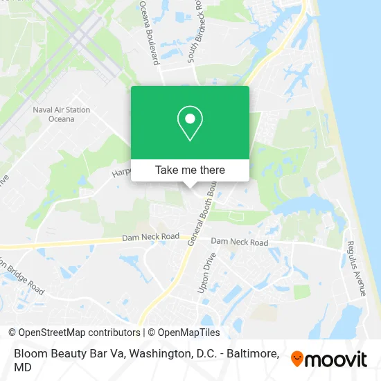 Bloom Beauty Bar Va map