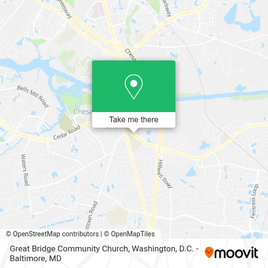 Great Bridge Community Church map