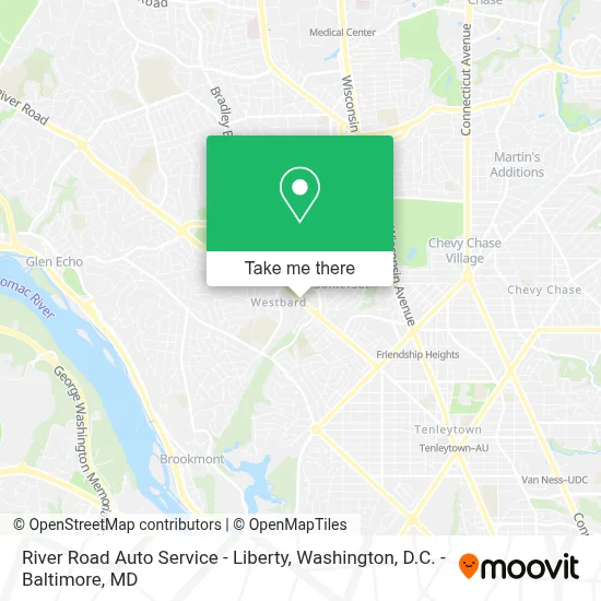River Road Auto Service - Liberty map