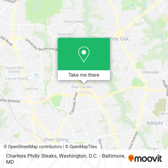 Charleys Philly Steaks map