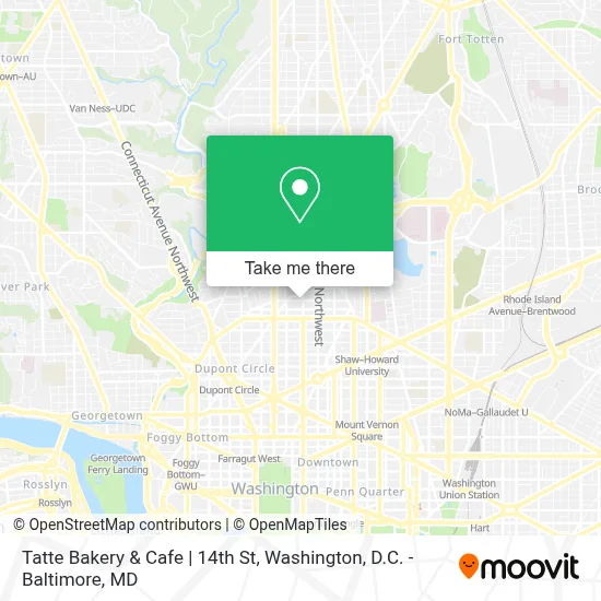 Tatte Bakery & Cafe | 14th St map