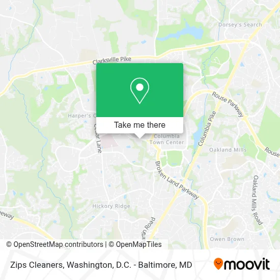 Zips Cleaners map