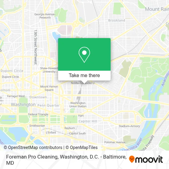 Foreman Pro Cleaning map