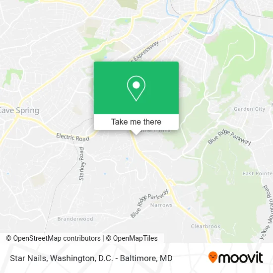 Star Nails map