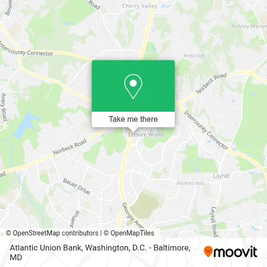 Atlantic Union Bank map