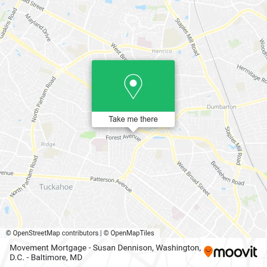 Movement Mortgage - Susan Dennison map