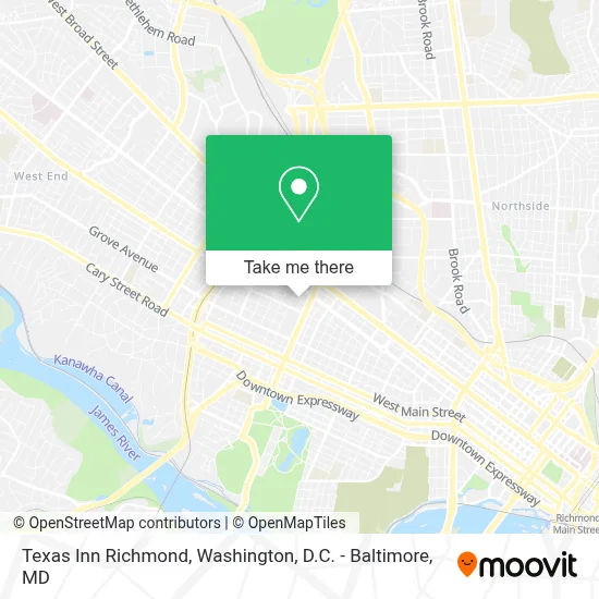 Texas Inn Richmond map