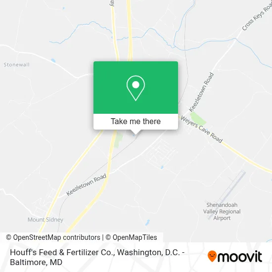 Houff's Feed & Fertilizer Co. map