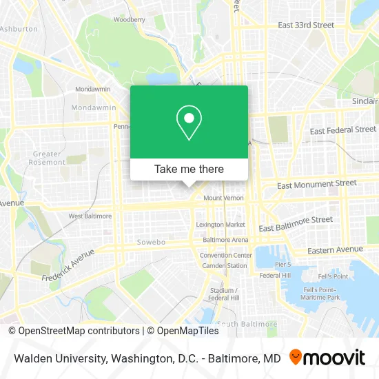 Walden University map