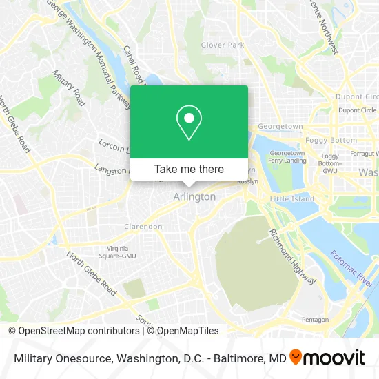 Military Onesource map