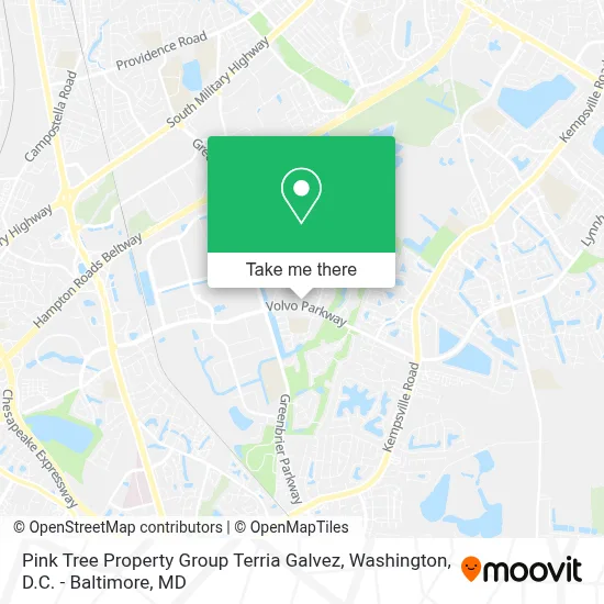 Pink Tree Property Group Terria Galvez map