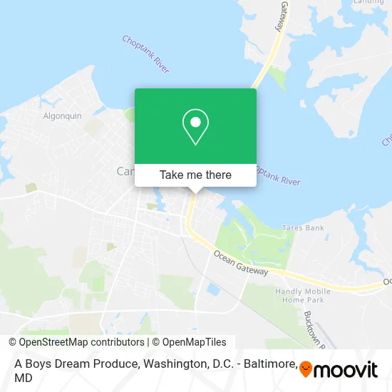 A Boys Dream Produce map