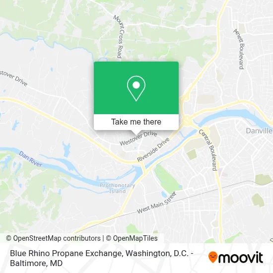 Blue Rhino Propane Exchange map