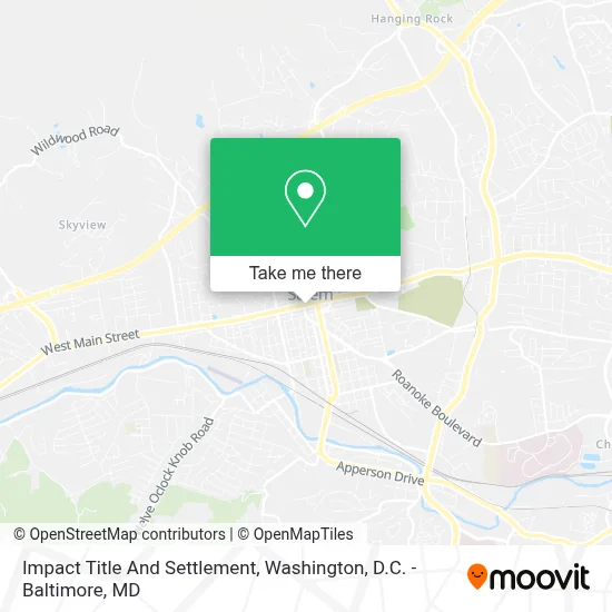 Impact Title And Settlement map