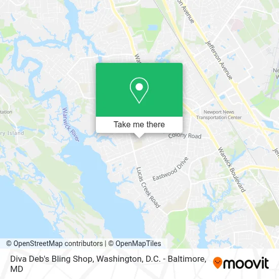 Diva Deb's Bling Shop map