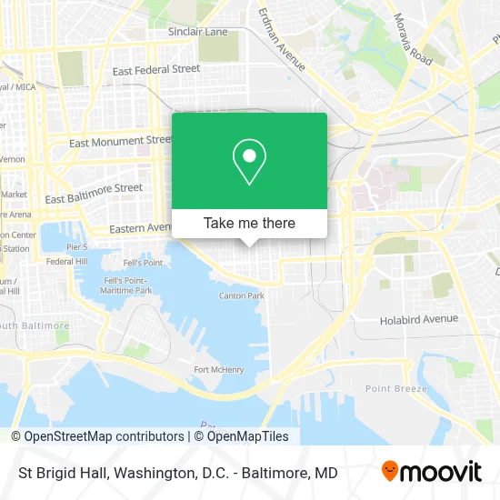 St Brigid Hall map