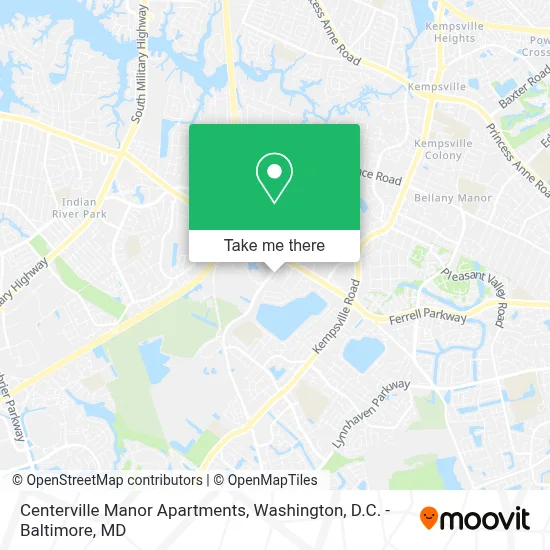 Centerville Manor Apartments map