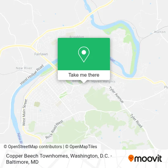Copper Beech Townhomes map