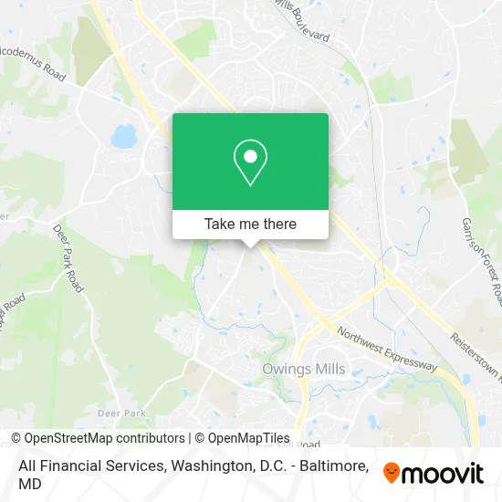 All Financial Services map