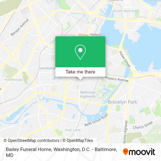 Bailey Funeral Home map