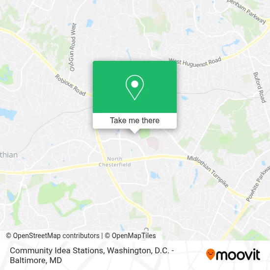 Community Idea Stations map