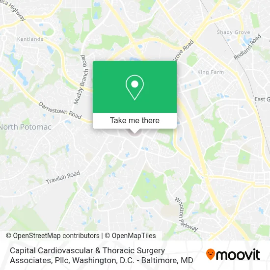 Capital Cardiovascular & Thoracic Surgery Associates, Pllc map