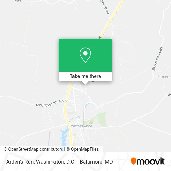 Arden's Run map