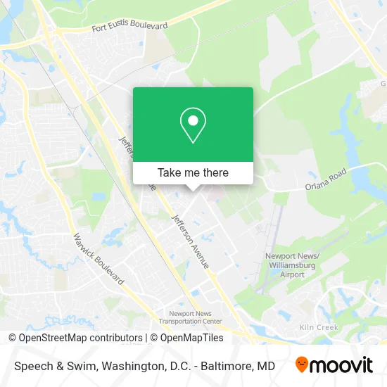 Speech & Swim map