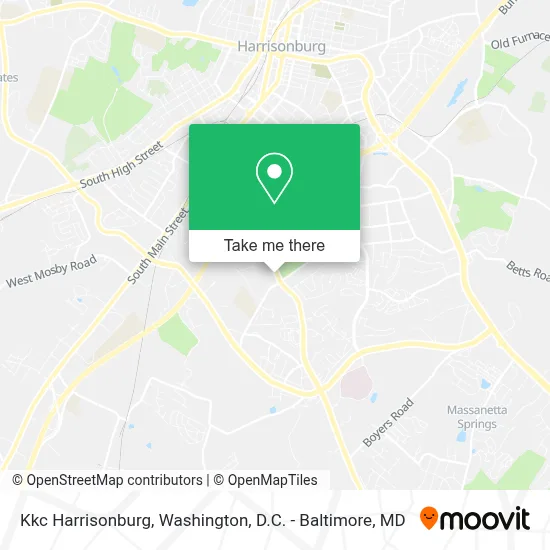 Kkc Harrisonburg map