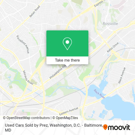 Used Cars Sold by Prez map