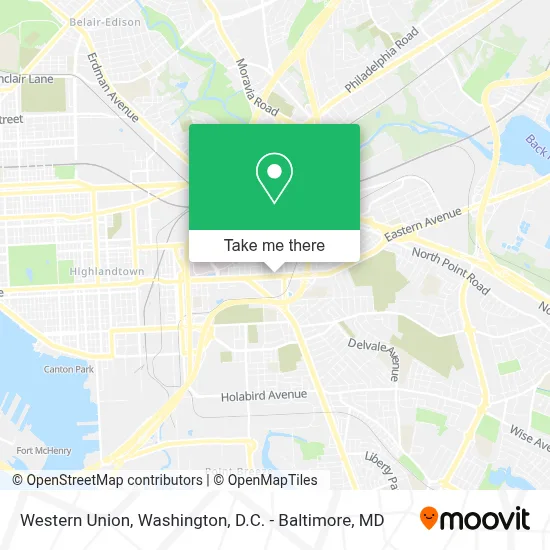 Western Union map
