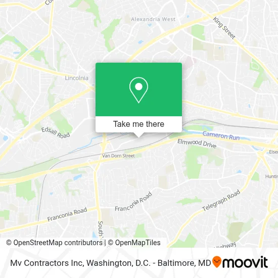 Mv Contractors Inc map