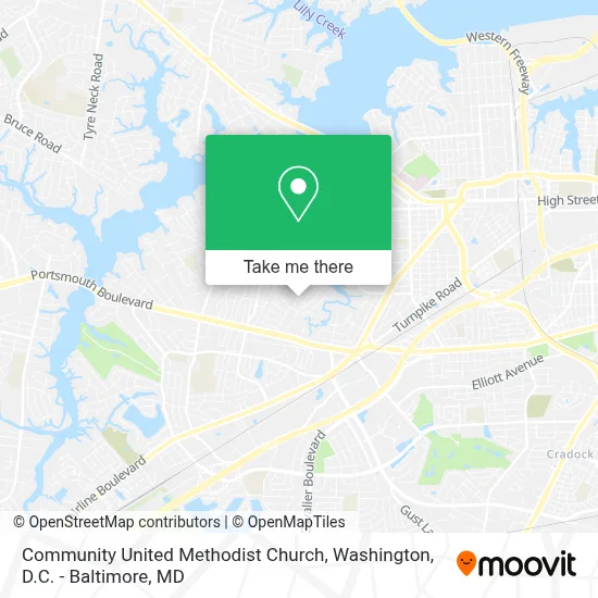 Community United Methodist Church map