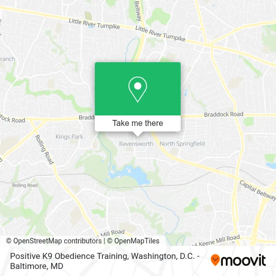 Positive K9 Obedience Training map