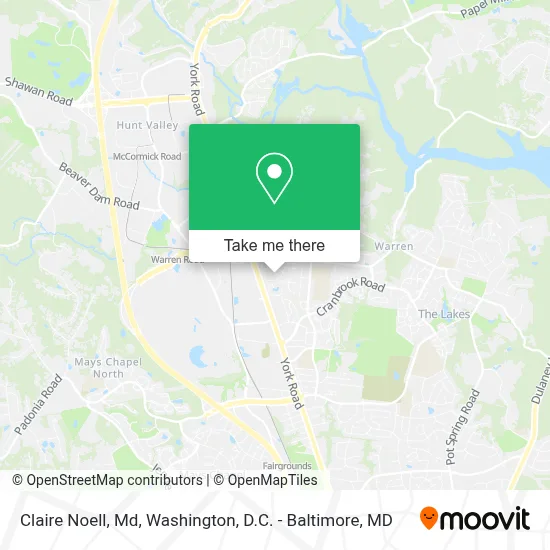 Claire Noell, Md map