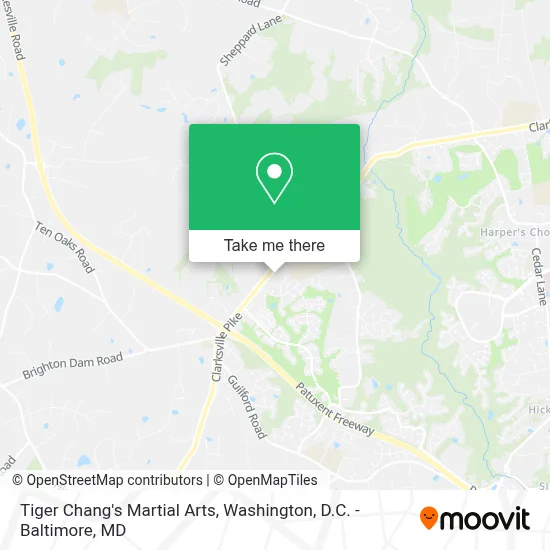 Tiger Chang's Martial Arts map
