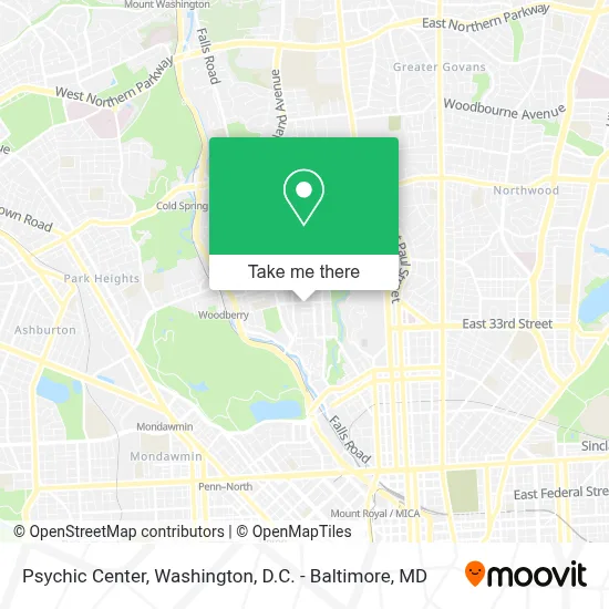 Psychic Center map
