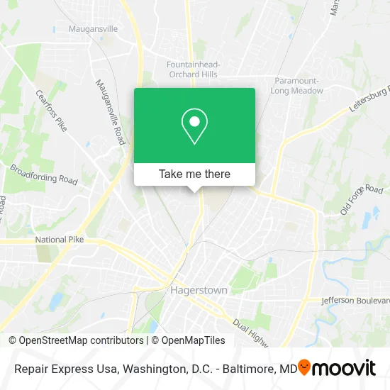 Repair Express Usa map
