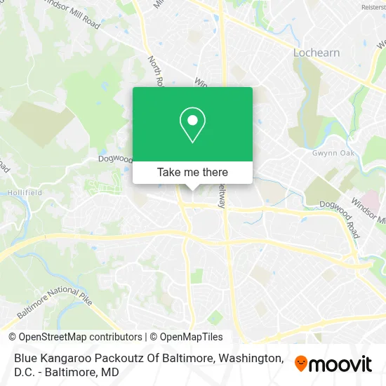 Blue Kangaroo Packoutz Of Baltimore map