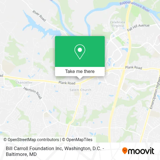 Bill Carroll Foundation Inc map