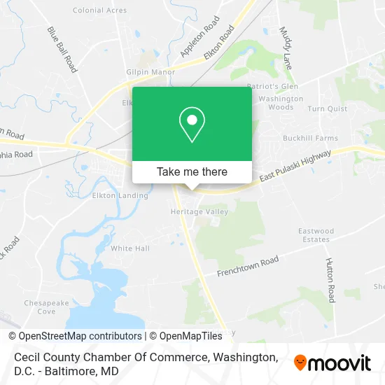 Cecil County Chamber Of Commerce map