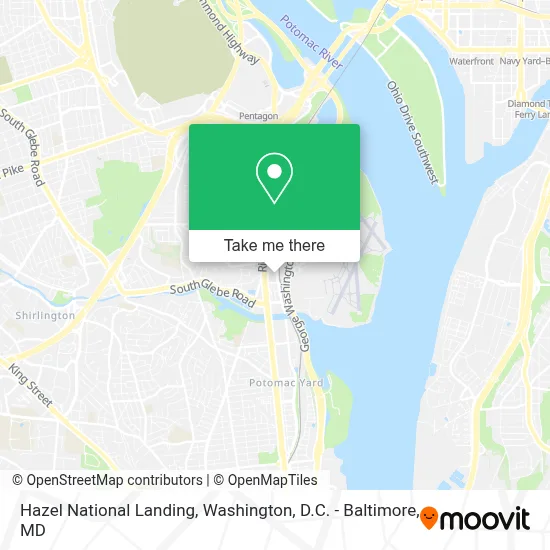 Hazel National Landing map