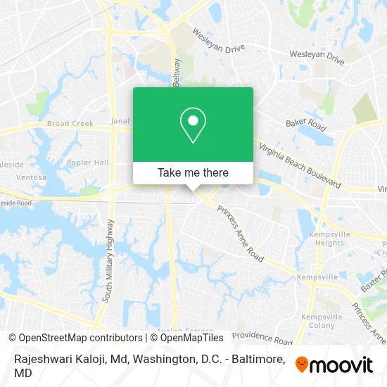 Rajeshwari Kaloji, Md map
