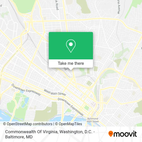 Commonwealth Of Virginia map