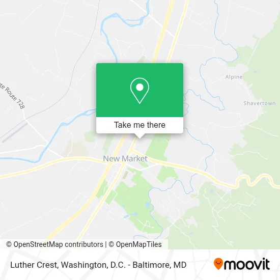 Luther Crest map
