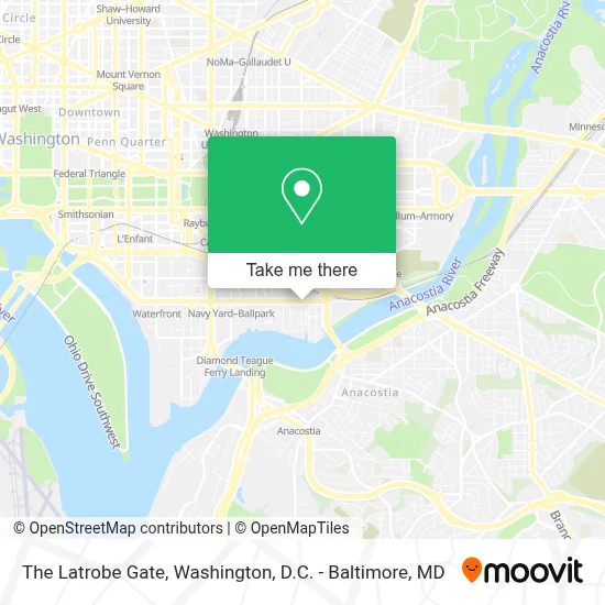 The Latrobe Gate map